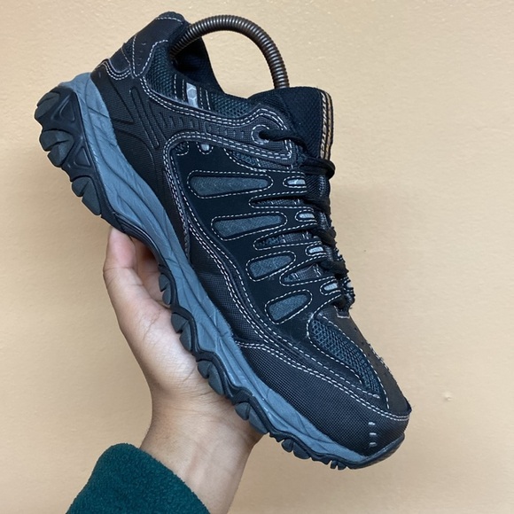 Skechers After Burn Memory Fit Sneakers “Black Charcoal” - Picture 14 of 16